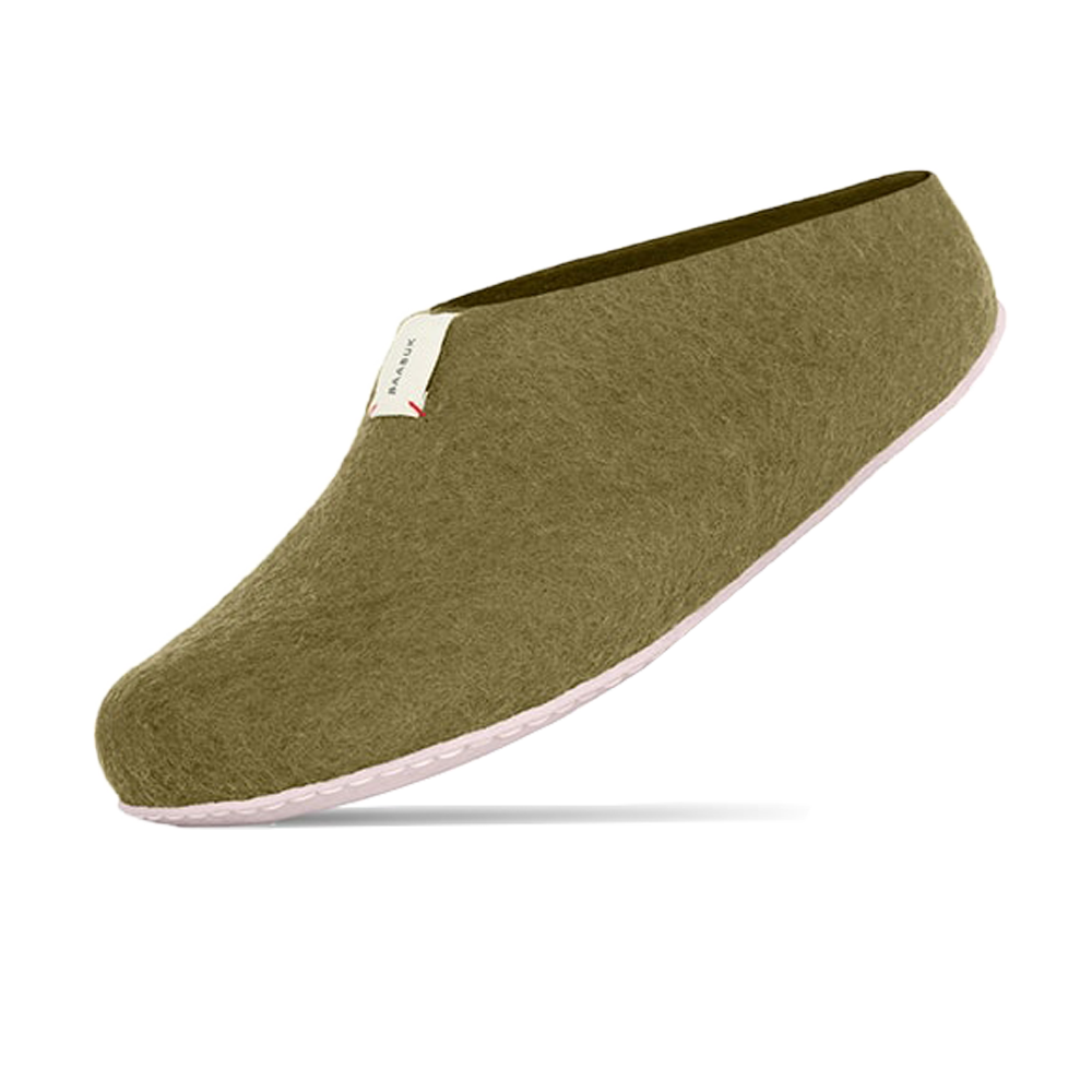 Baabuk Mel Wool Slippers Khaki