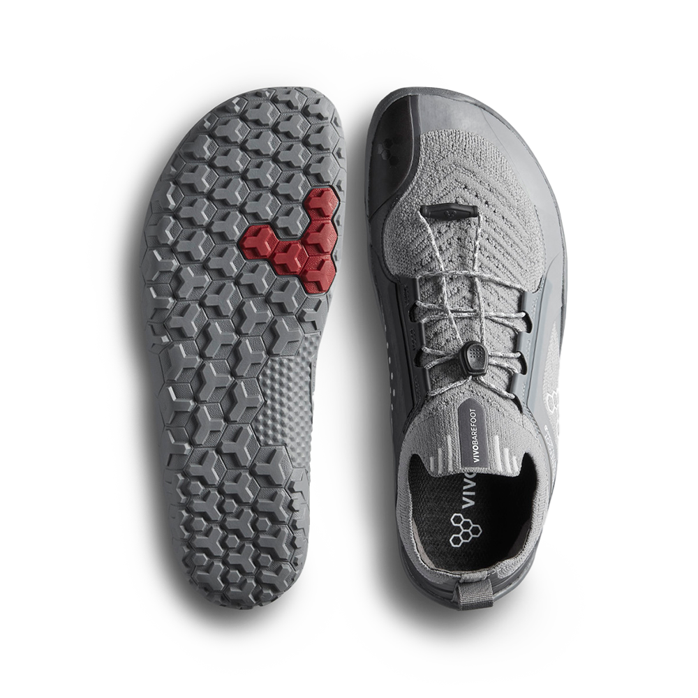 Vivobarefoot Primus Trail Knit FG Womens Ultimate Grey/Storm Cloud
