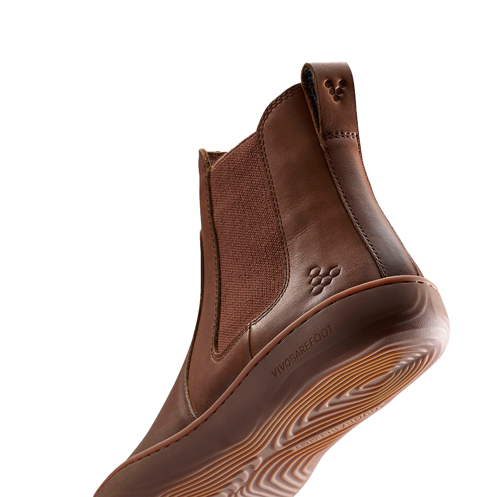 Vivobarefoot Sensus Chelsea Mens Dark Tan