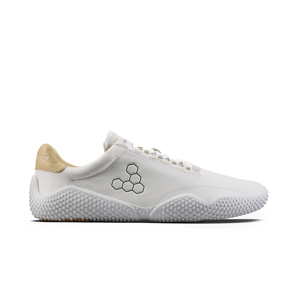 Vivobarefoot Motus Studio Sneaker Leather Mens Bright White