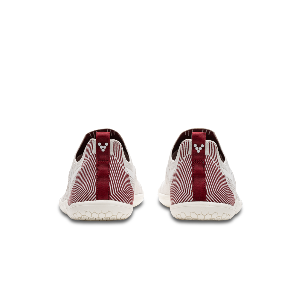 Vivobarefoot Primus Lite Knit Mens Off White/Burgundy