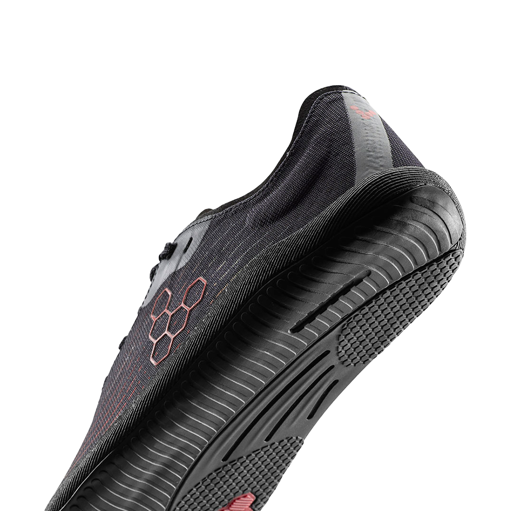 Vivobarefoot Primus Flow Mens Obsidian/Cherry Tomato