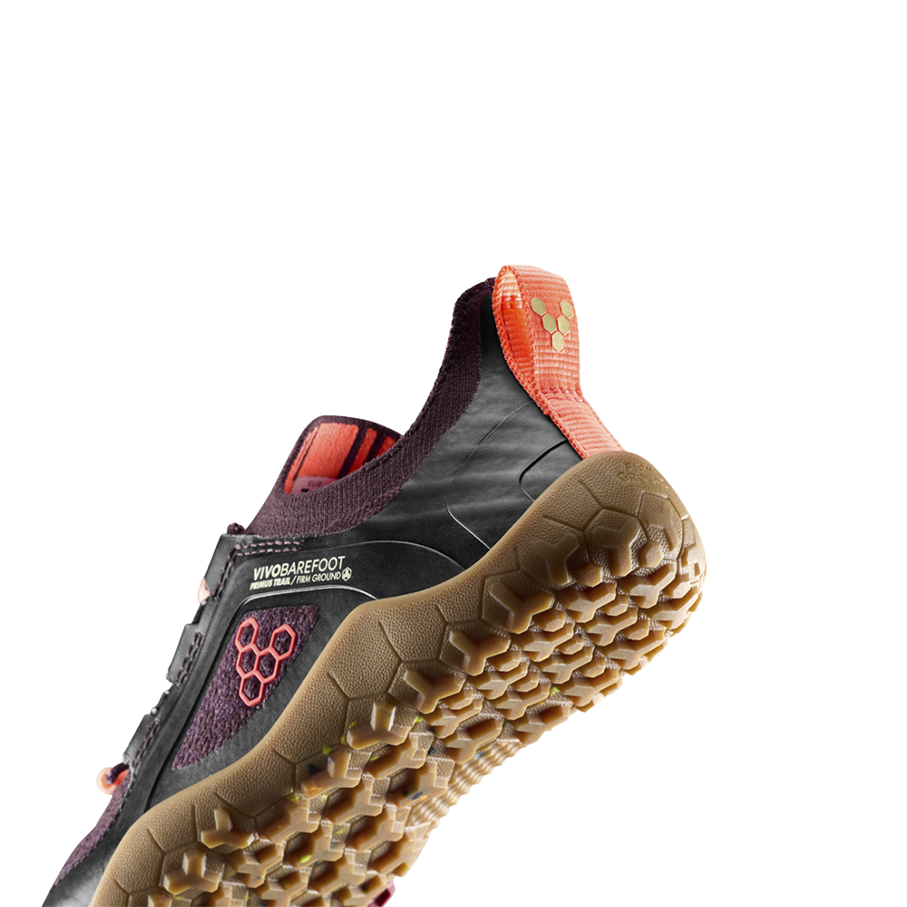 Vivobarefoot Primus Trail Knit FG Preschool Huckleberry/ Molten Lava
