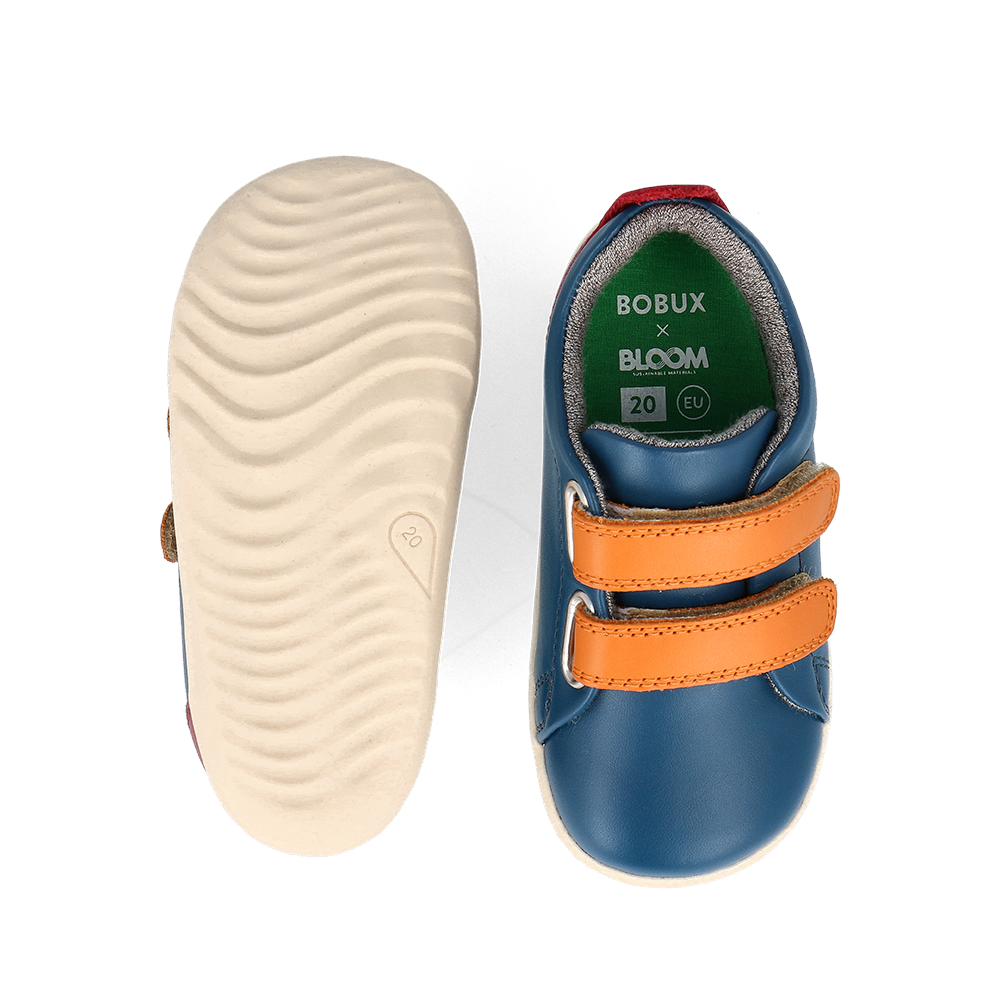Bobux Step Up Grass Court Tidal Teal + Cranbery Combo