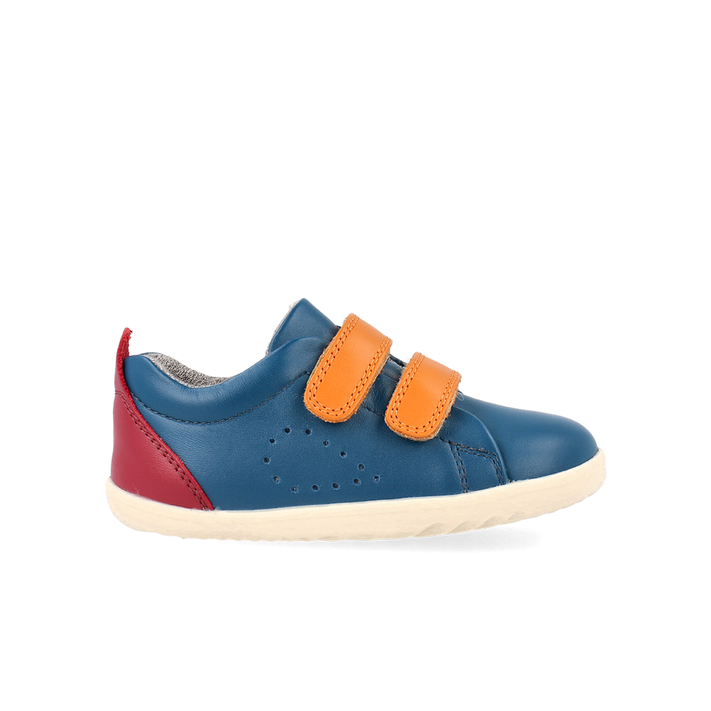 Bobux Step Up Grass Court Tidal Teal + Cranbery Combo