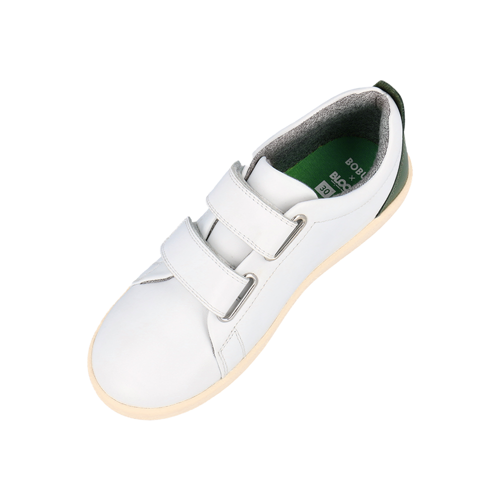 Bobux Kid+ Grass Court White + Forest