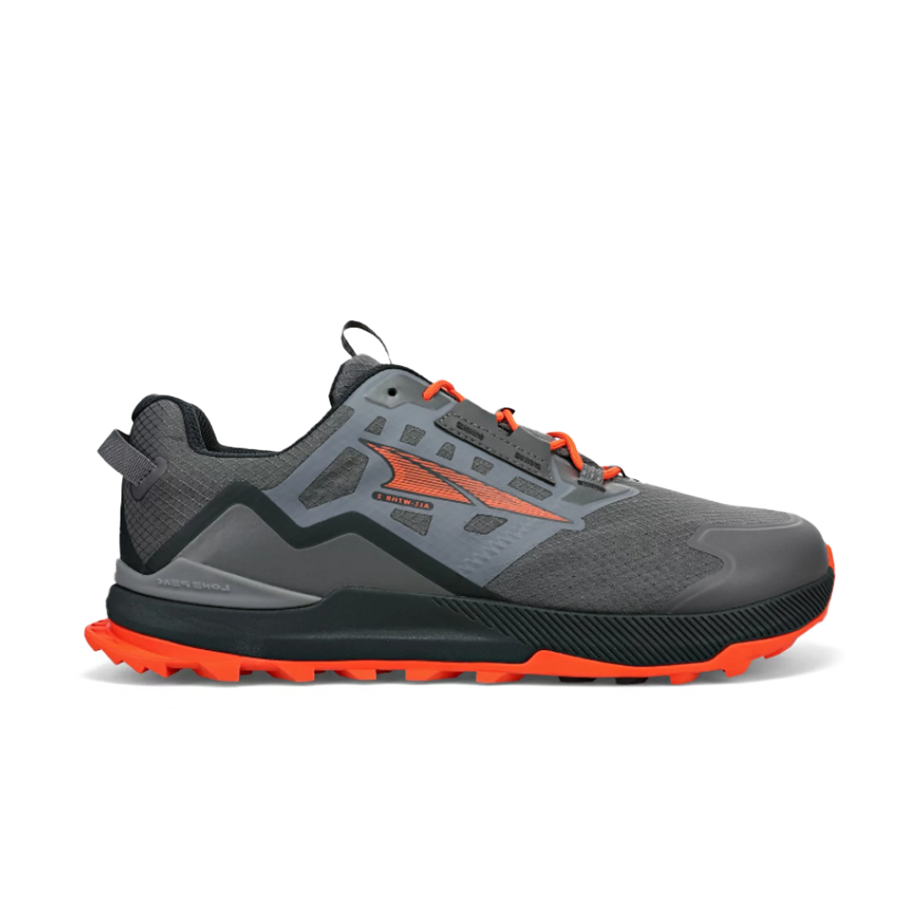 Altra Lone Peak All Weather Low 2 Mens Grey/Orange