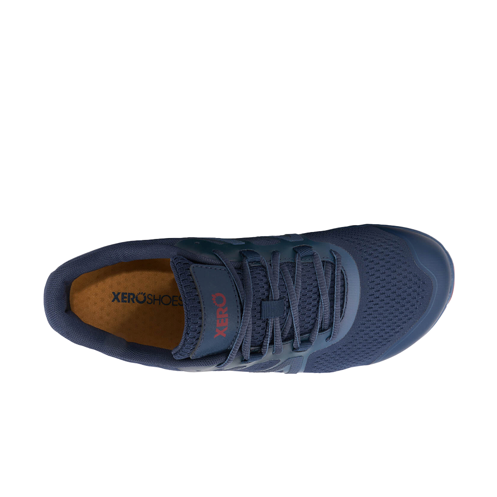 Xero HFS II Road Running Mens Vintage Indigo/Red Ochre