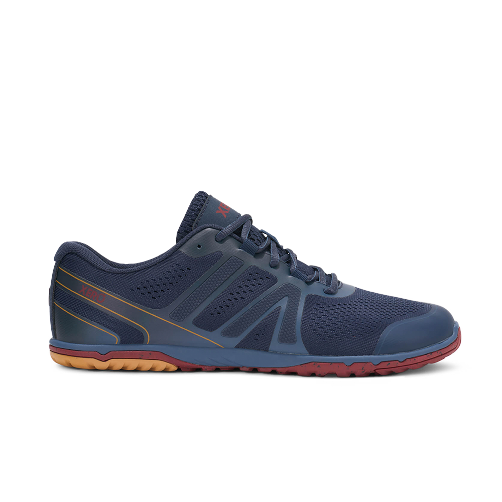 Xero HFS II Road Running Mens Vintage Indigo/Red Ochre
