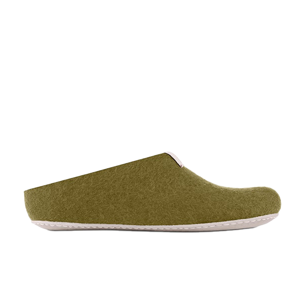 Baabuk Mel Wool Slippers Khaki