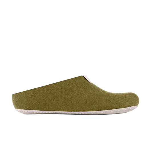 Baabuk Mel Wool Slippers Khaki
