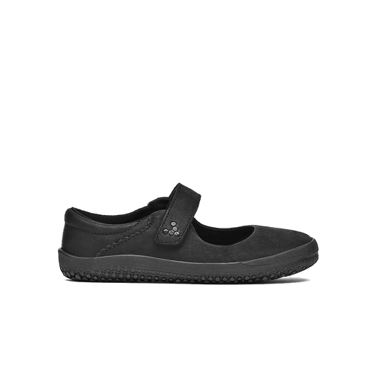 Vivobarefoot Wyn School Kids Obsidian Black