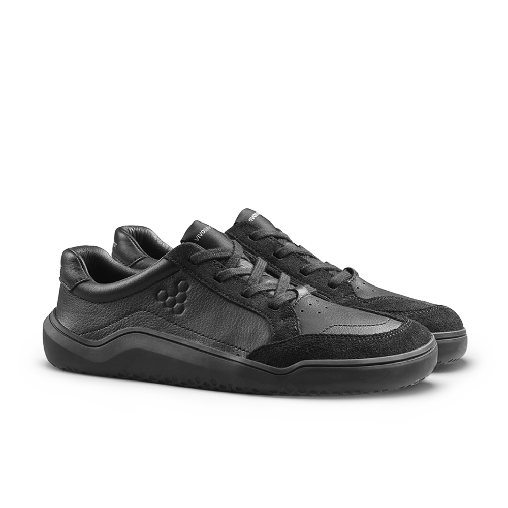 Vivobarefoot Gobi Sneaker School Juniors Obsidian