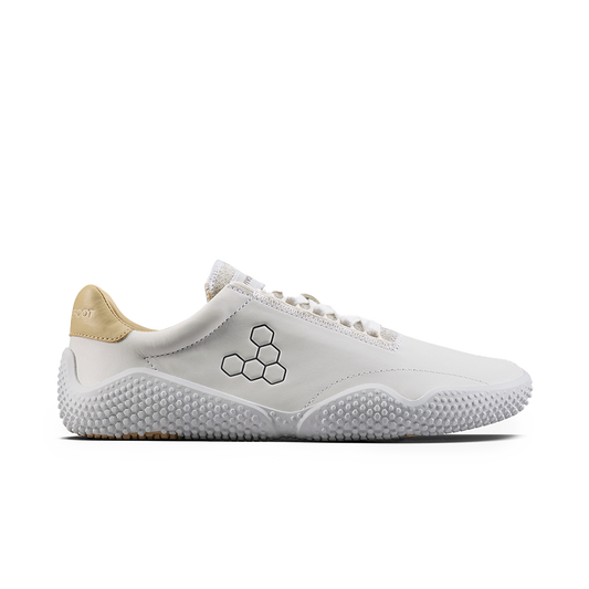 Vivobarefoot Motus Studio Sneaker Leather Womens Bright White