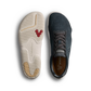 Vivobarefoot Motus Studio Sneaker Leather Womens Obsidian/White