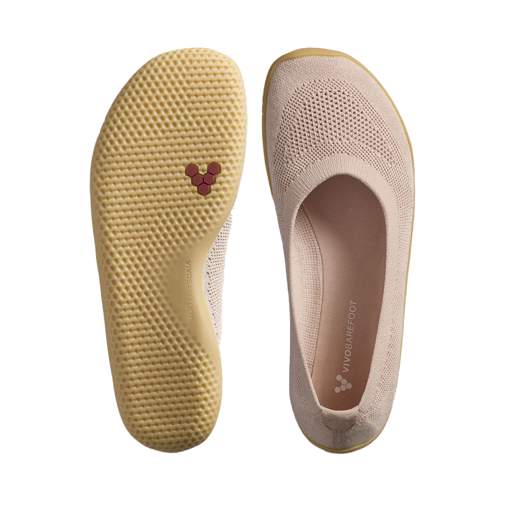 Vivobarefoot Asana Yin Ballerina Knit Womens Rose