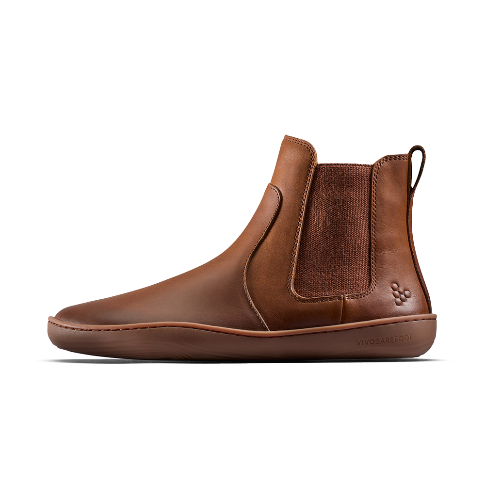 Vivobarefoot Sensus Chelsea Mens Dark Tan