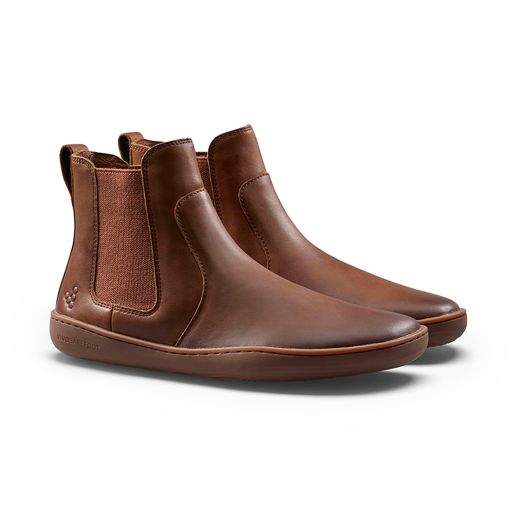 Vivobarefoot Sensus Chelsea Mens Dark Tan