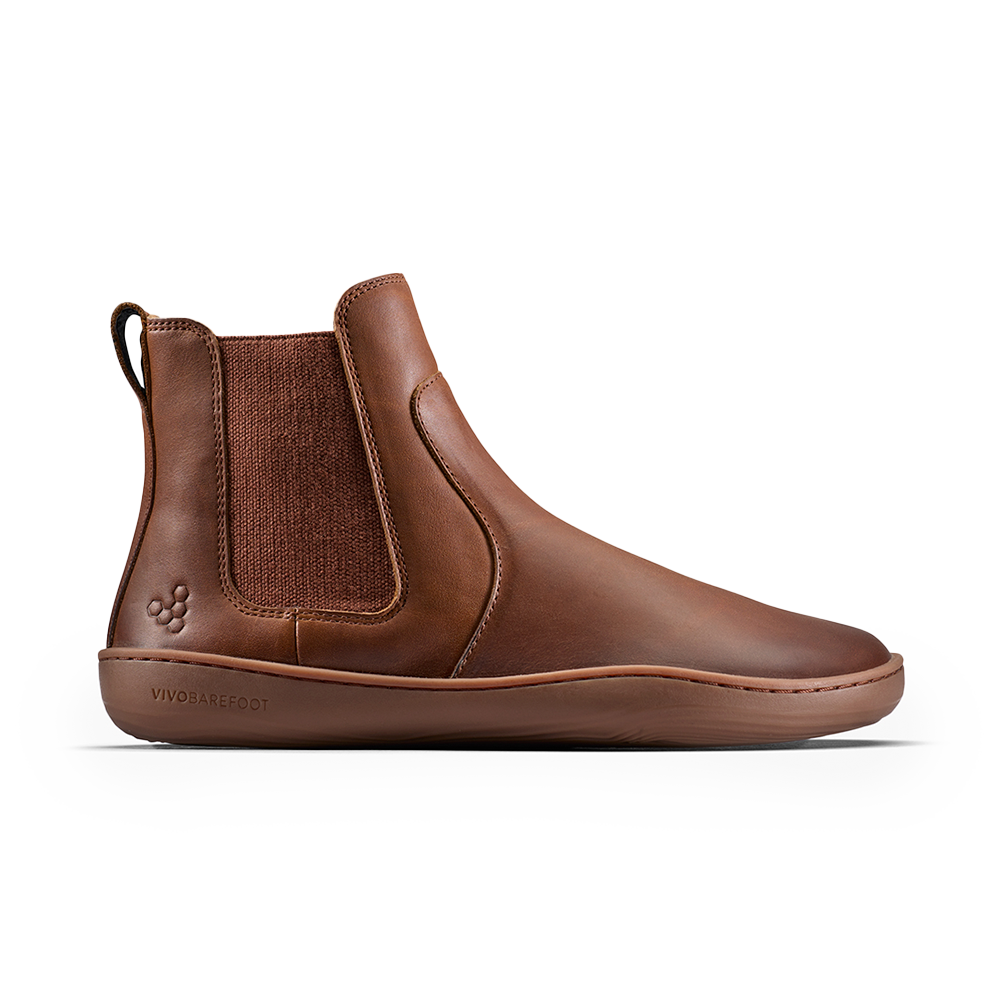 Vivobarefoot Sensus Chelsea Mens Dark Tan