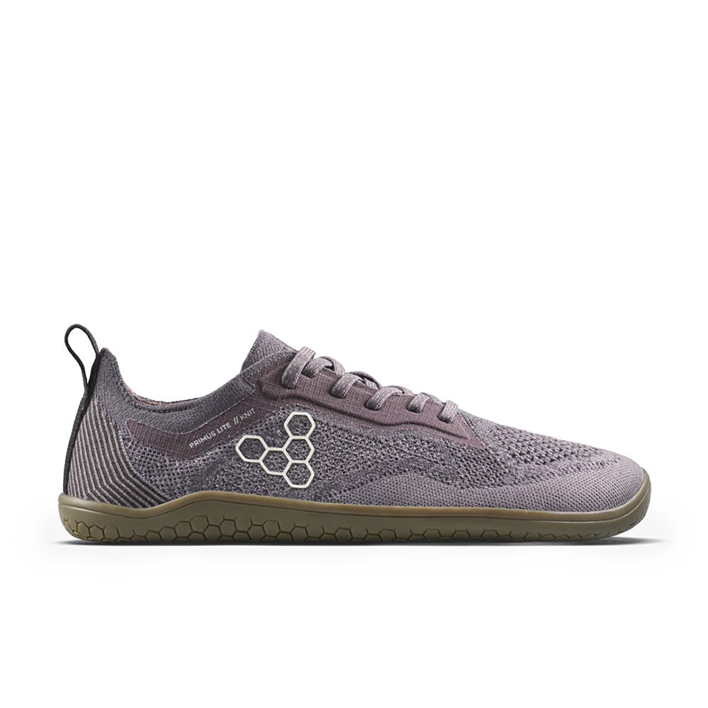 Vivobarefoot Primus Lite Knit Natural Womens Dark Gull Grey