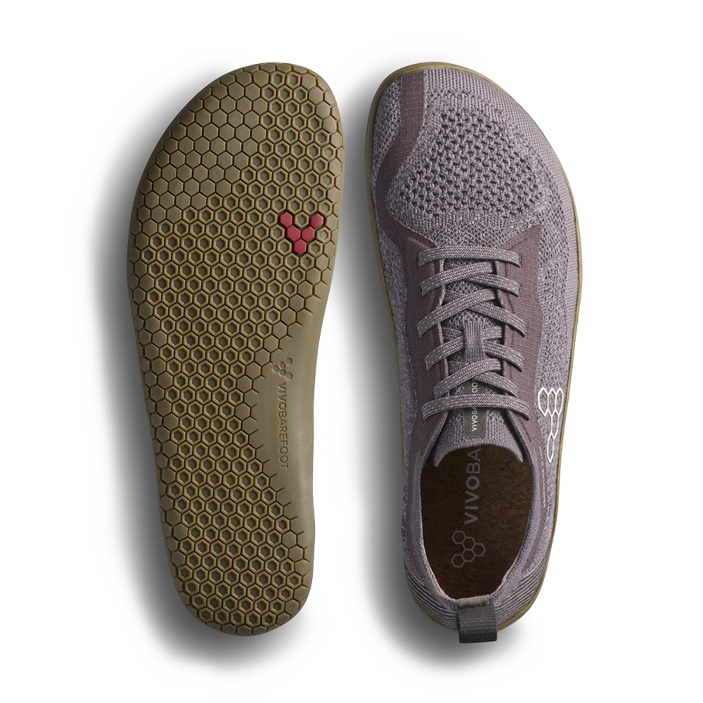 Vivobarefoot Primus Lite Knit Natural Womens Dark Gull Grey
