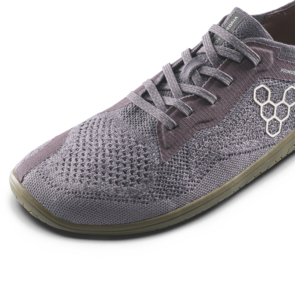 Vivobarefoot Primus Lite Knit Natural Womens Dark Gull Grey