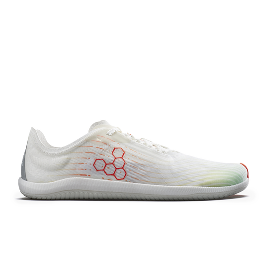 Vivobarefoot Primus Flow Womens Bright White/ Neon Orange