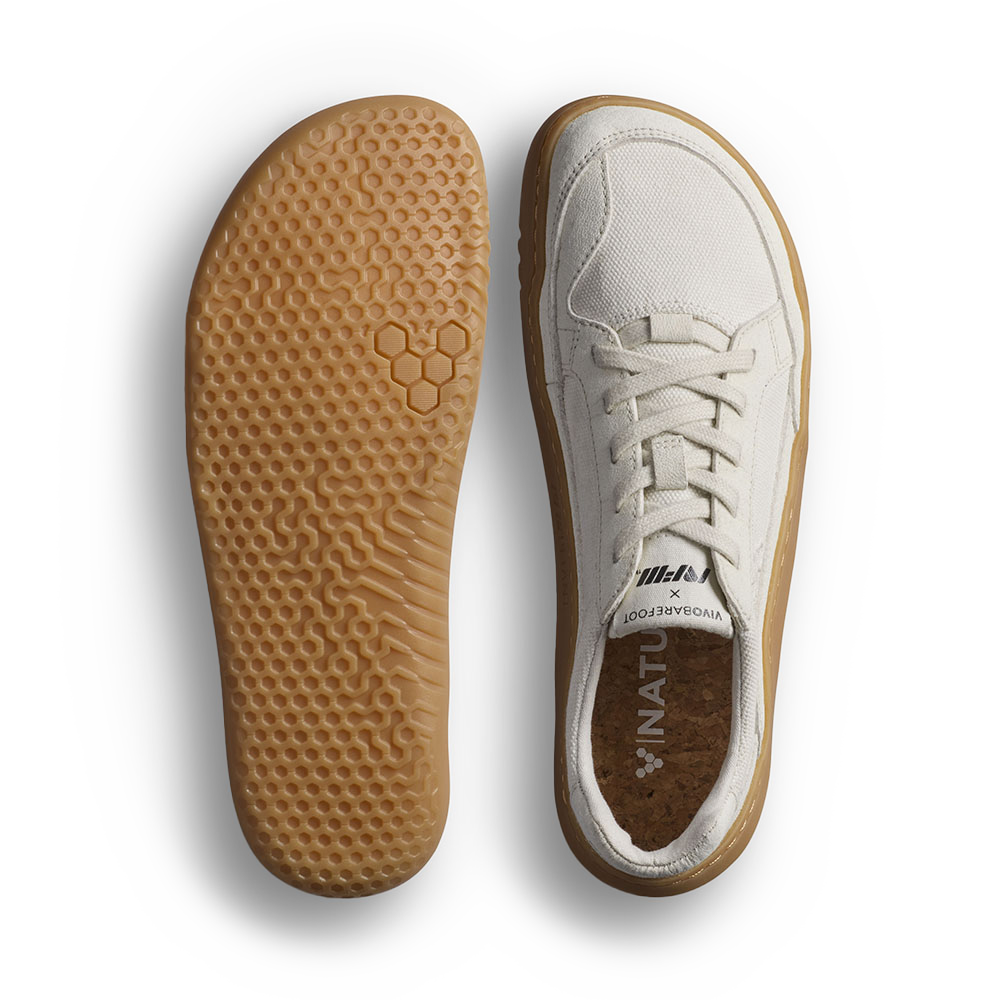 [PRE-ORDER] Vivobarefoot Gobi II Sneaker Premium Canvas Womens Natural White (ETA. MID AUGUST)