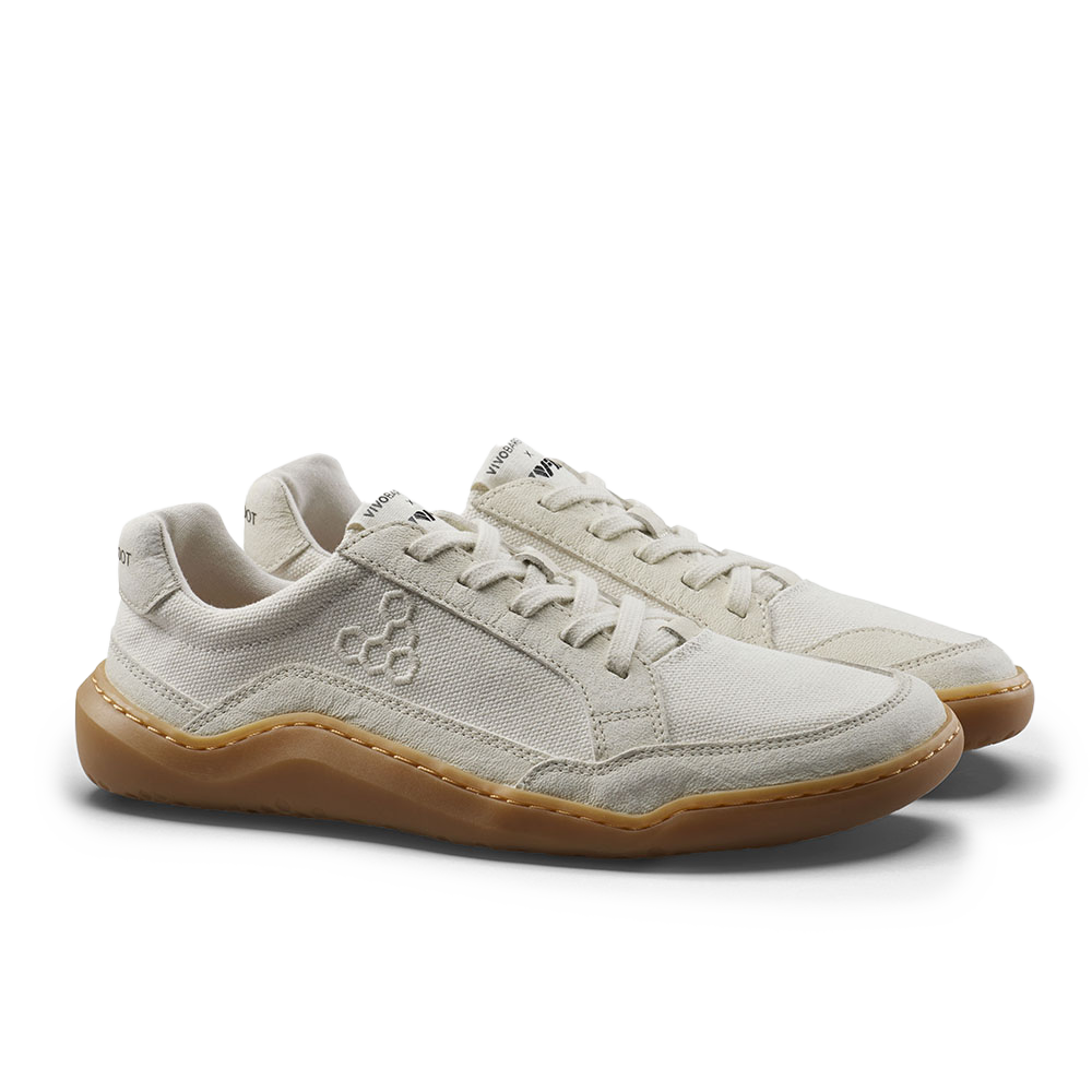 [PRE-ORDER] Vivobarefoot Gobi II Sneaker Premium Canvas Womens Natural White (ETA. MID AUGUST)