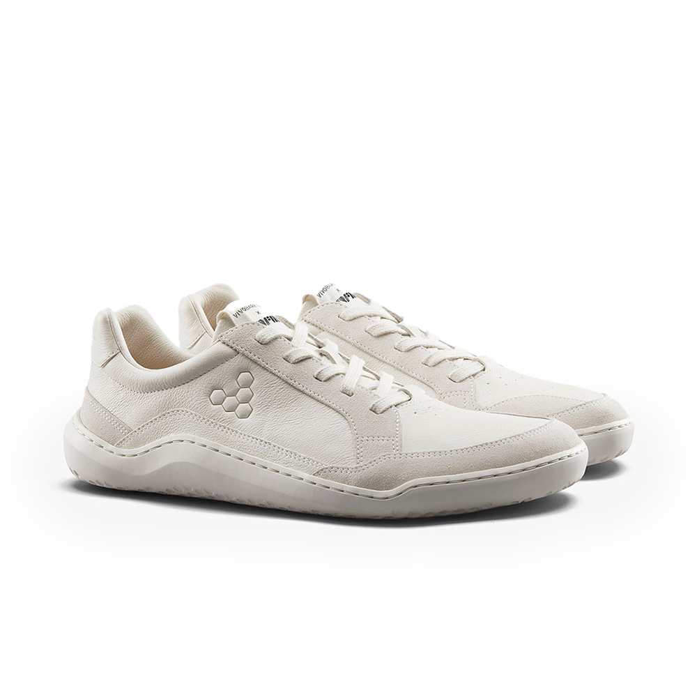Vivobarefoot Gobi II Sneaker Premium Leather Womens Vaporous Grey