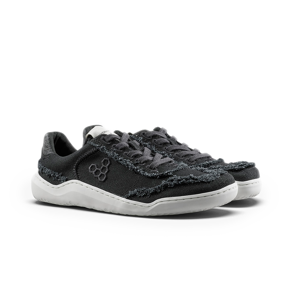 Vivobarefoot Gobi Sneaker Canvas Womens Obsidian