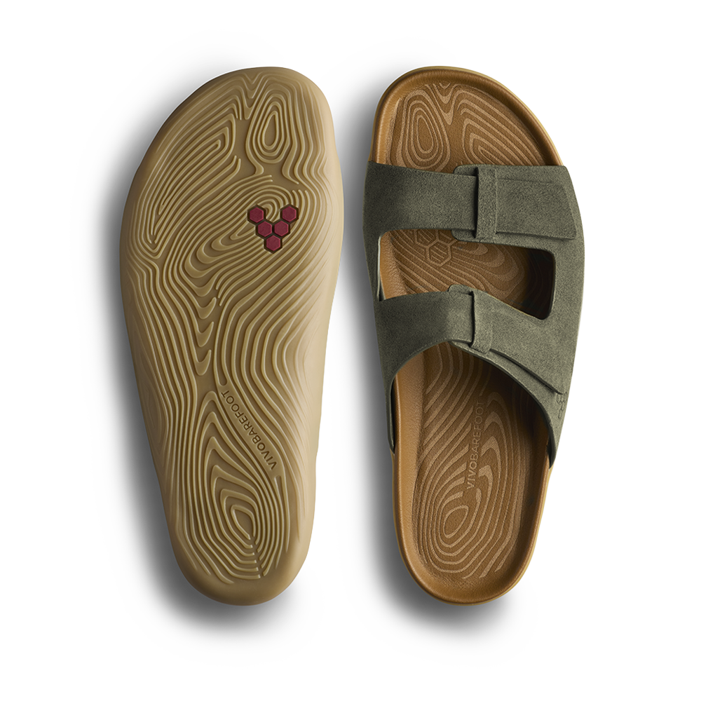 Vivobarefoot Sensus Yin Slide Mens Dark Olive