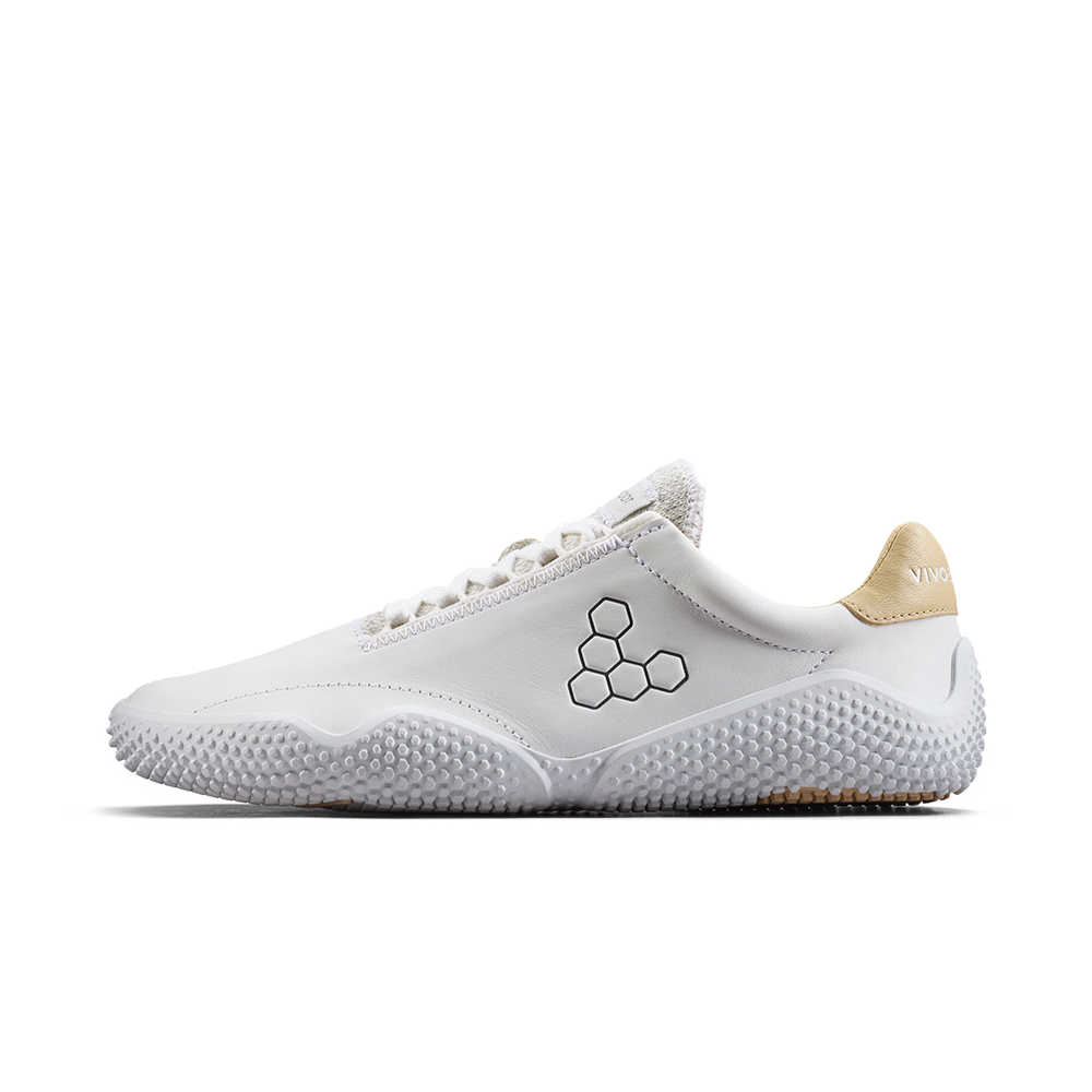 Vivobarefoot Motus Studio Sneaker Leather Mens Bright White