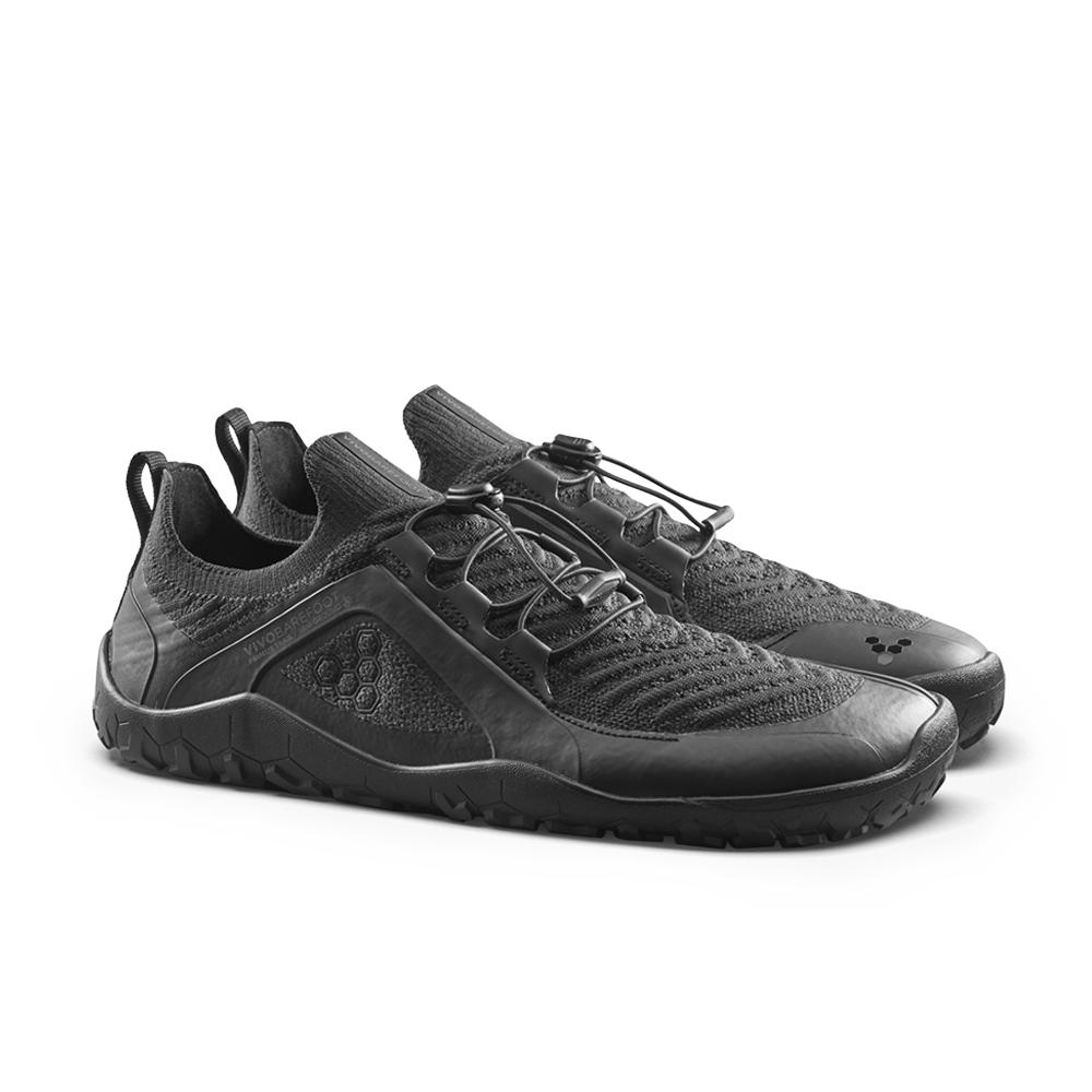 Vivobarefoot Primus Trail Knit FG Grounding Mens Obsidian/Obsidian