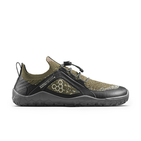 Vivobarefoot Primus Trail Knit FG Grounding Mens Dark Olive