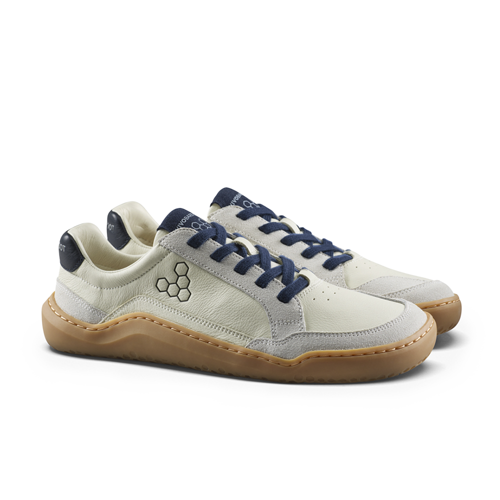 Vivobarefoot Gobi III Sneaker Leather Mens Limestone/Seaborne