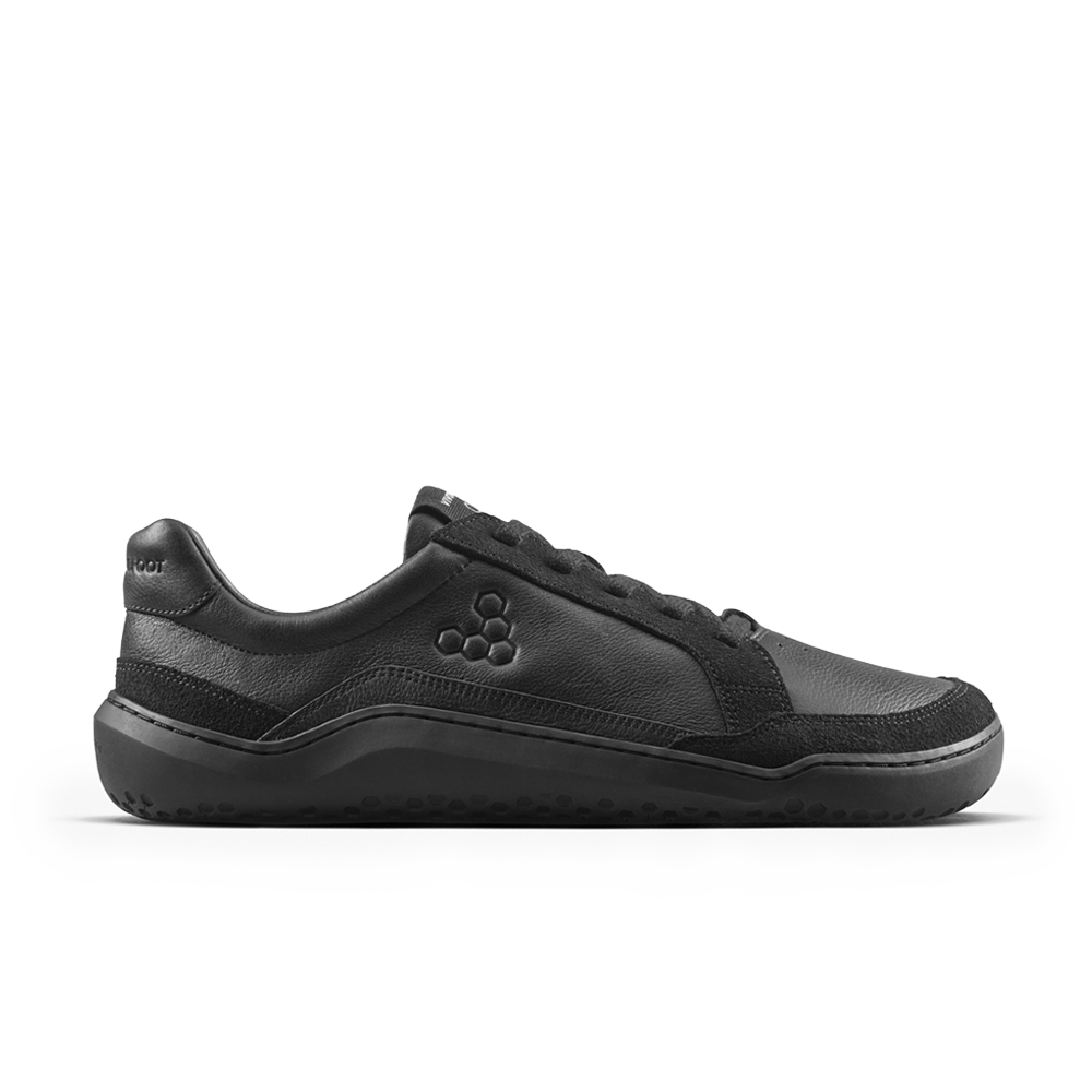 Vivobarefoot Gobi III Sneaker Leather Mens Triple Obsidian