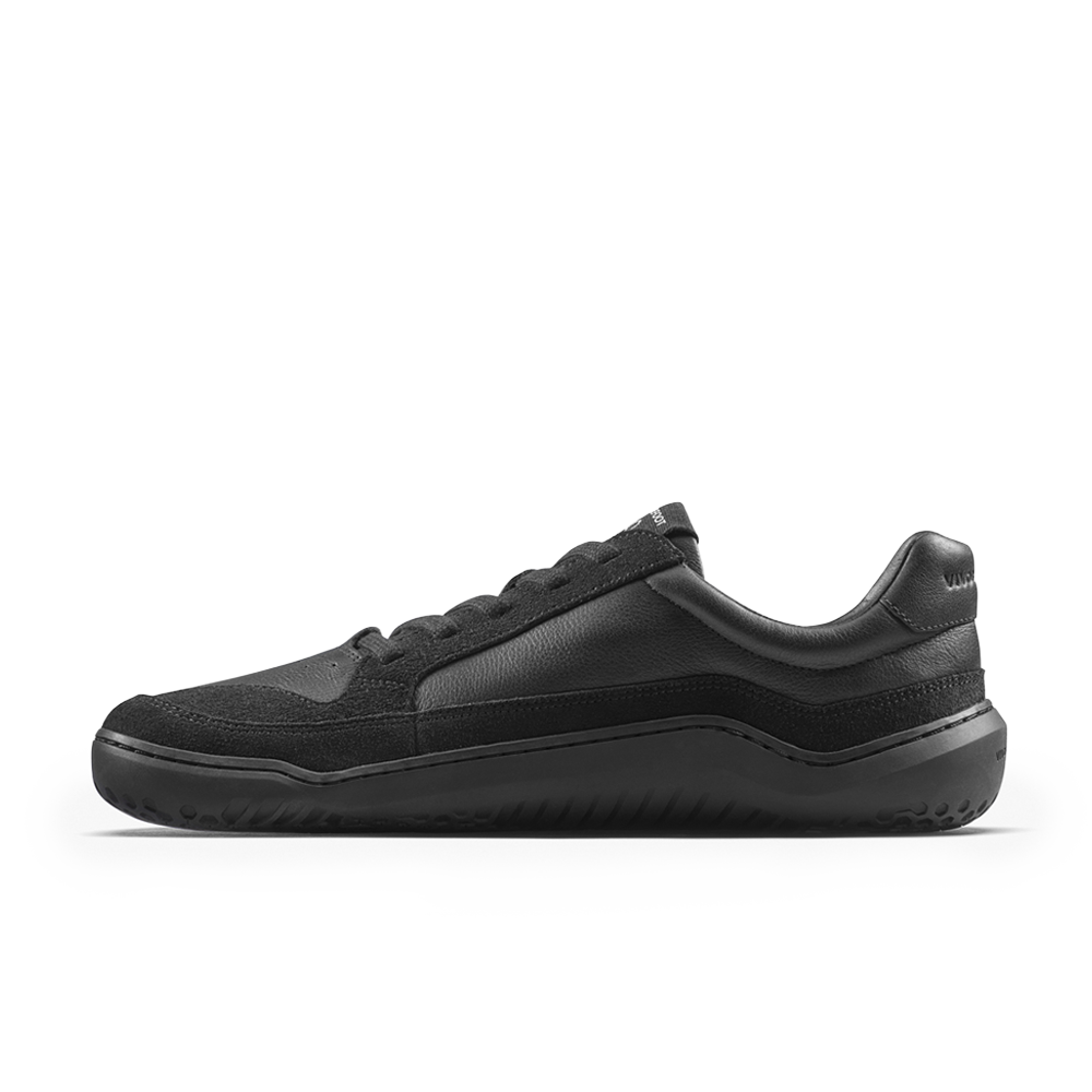 Vivobarefoot Gobi III Sneaker Leather Mens Triple Obsidian