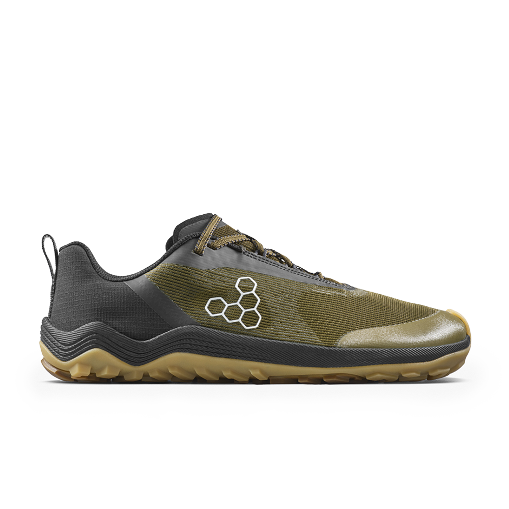 Vivobarefoot Primus Trail Flow Mens Dark Olive/Gum
