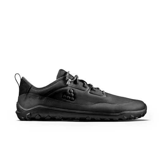 Vivobarefoot Tracker Leather Low Mens Obsidian