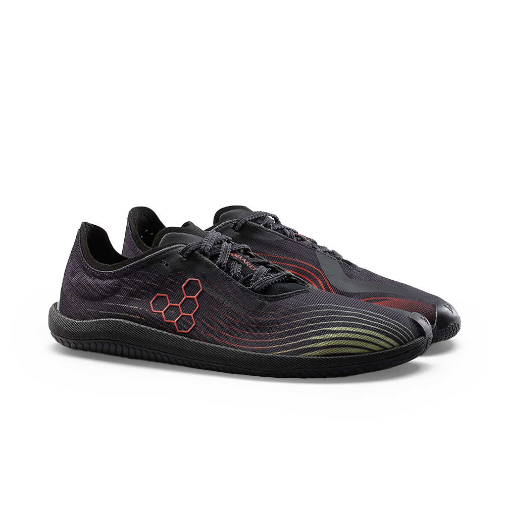 [EARLY ACCESS] Vivobarefoot Primus Flow Mens Obsidian/Cherry Tomato (ETA. MID SEPTEMBER)