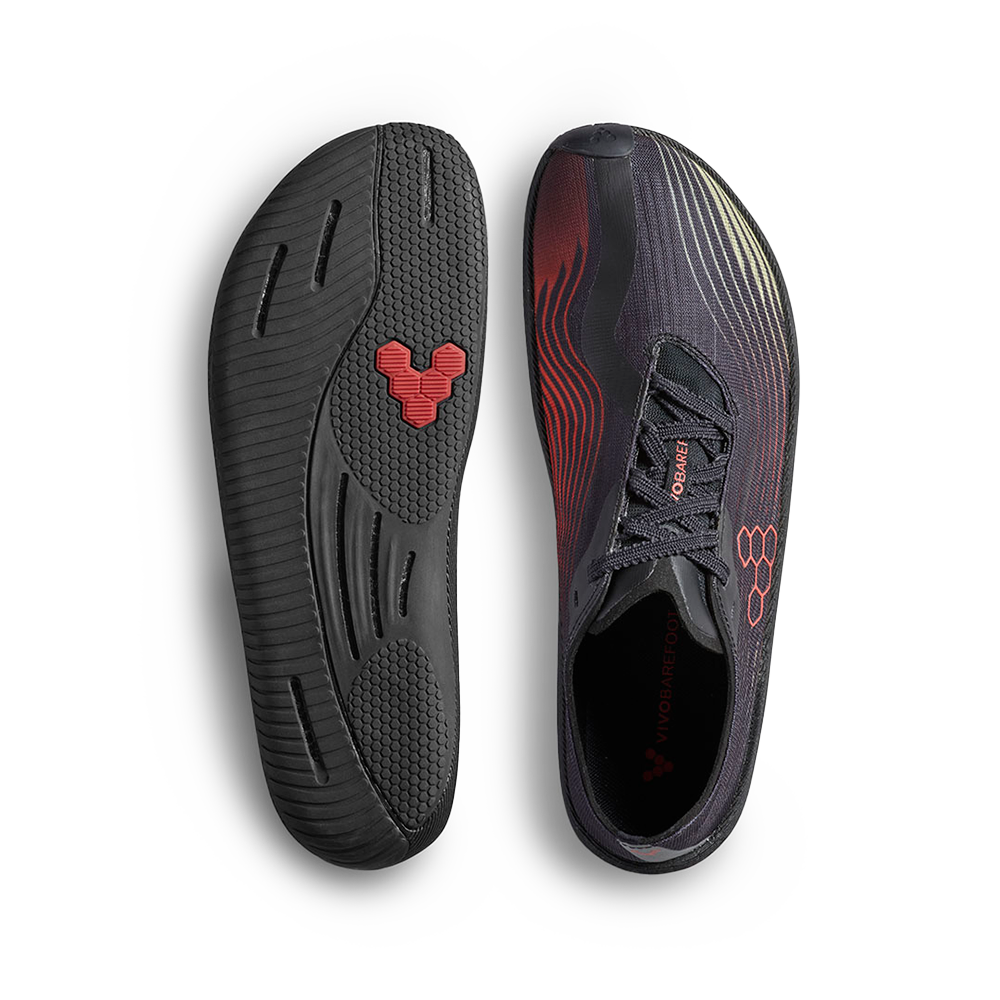 [EARLY ACCESS] Vivobarefoot Primus Flow Mens Obsidian/Cherry Tomato (ETA. MID SEPTEMBER)