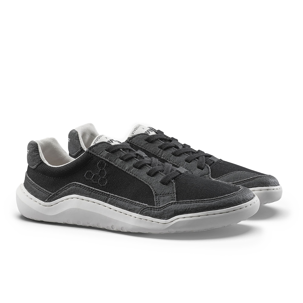 [PRE-ORDER] Vivobarefoot Gobi II Sneaker Premium Canvas Womens Obsidian (ETA. MID AUGUST)