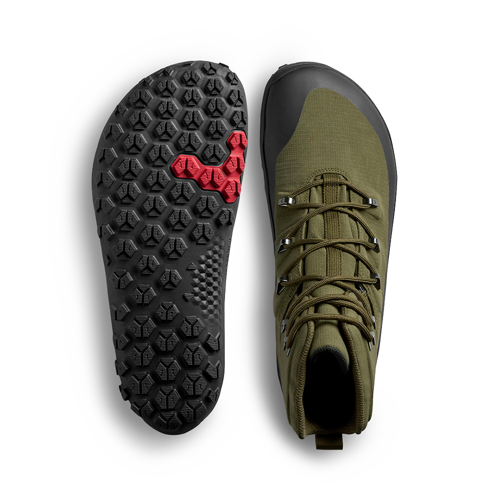 Vivobarefoot Tracker Textile AT II Mens Dark Olive