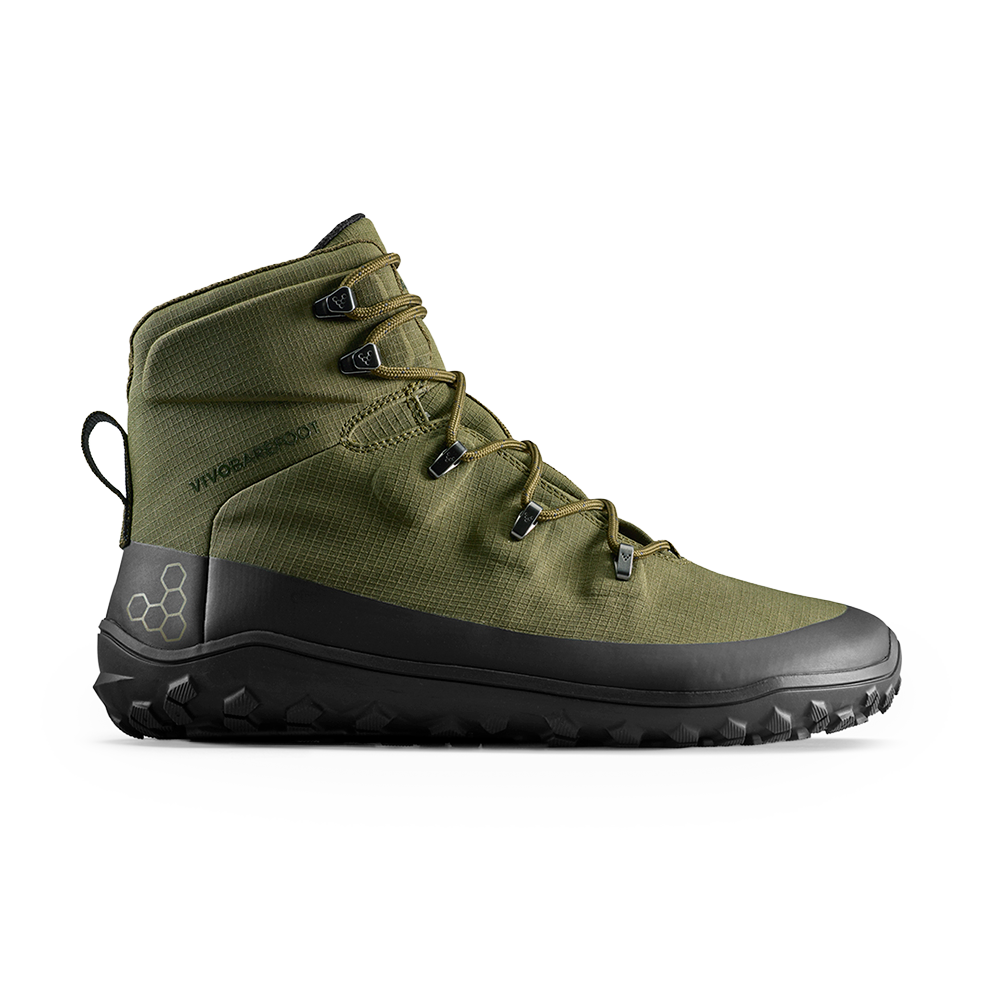 Vivobarefoot Tracker Textile AT II Mens Dark Olive
