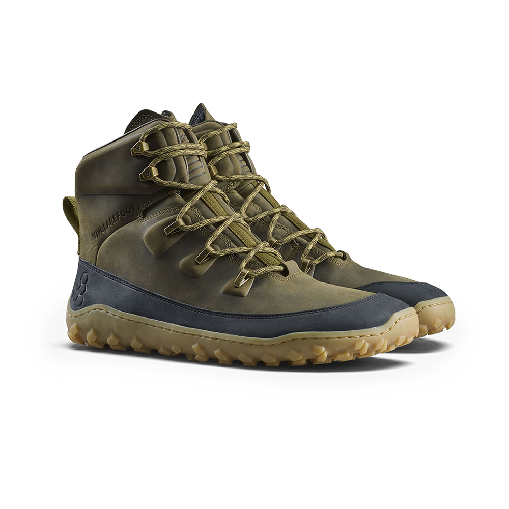 Vivobarefoot Tracker Leather AT II Mens Dark Olive