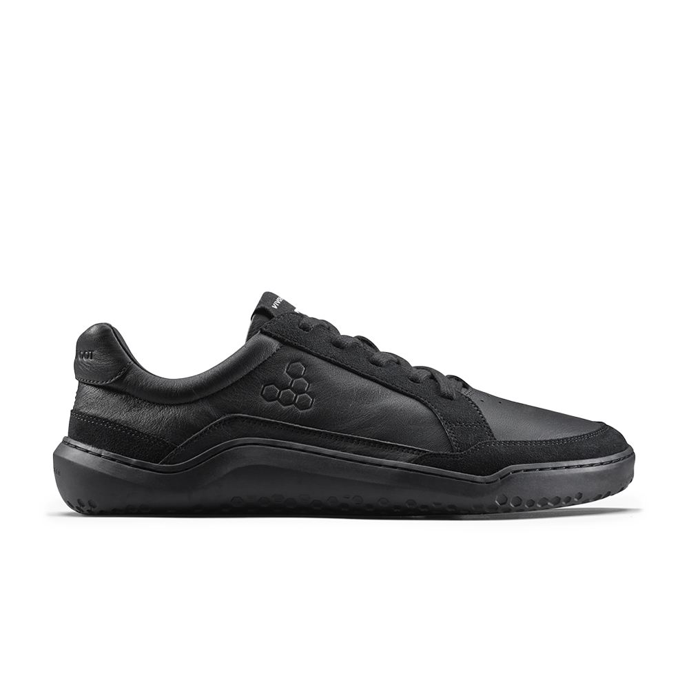 [PRE-ORDER] Vivobarefoot Gobi II Sneaker Premium Leather Mens Triple Obsidian (ETA. MID AUGUST)