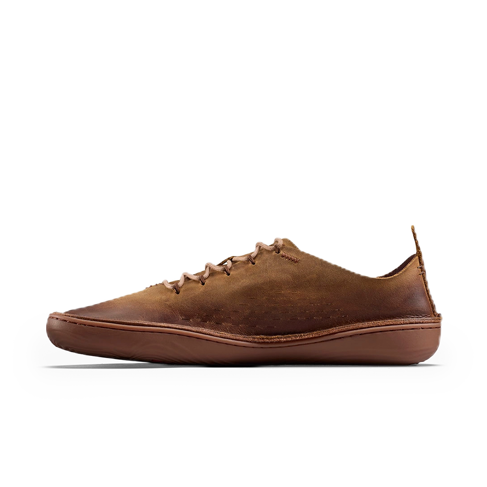 Vivobarefoot Sensus Moc Lace Up Leather Mens Dark Tan