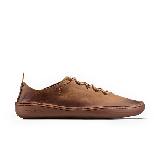Vivobarefoot Sensus Moc Lace Up Leather Mens Dark Tan