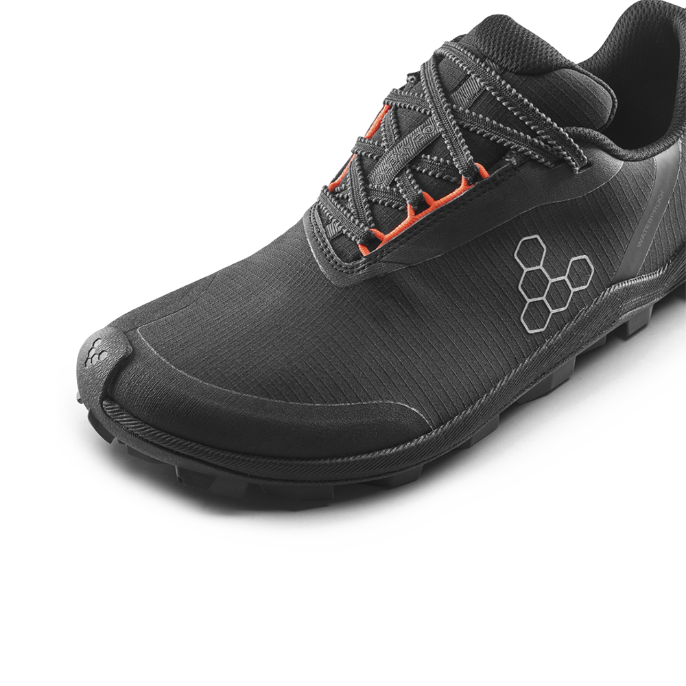 Vivobarefoot Primus Trail Flow WP Mens Eclipse/ Molten Lava